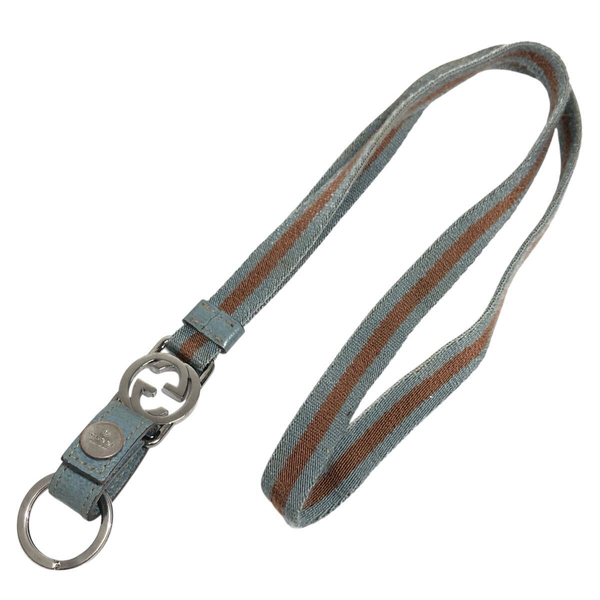 グッチ GUCCI ネックストラップ シェリーライン インターロッキングG