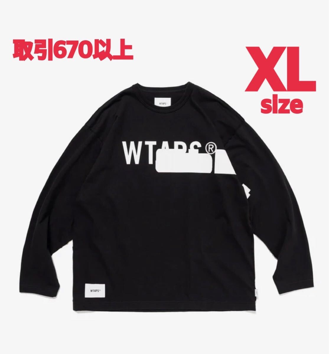 WTAPS IAN / LS / COTTON BLACK x GRAY 3 L Tシャツ | Shop at