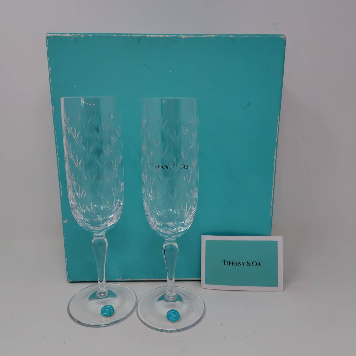 未使用◇自宅保管 ティファニー カデンツ ≪ペア≫ グラス TIFFANY&CO
