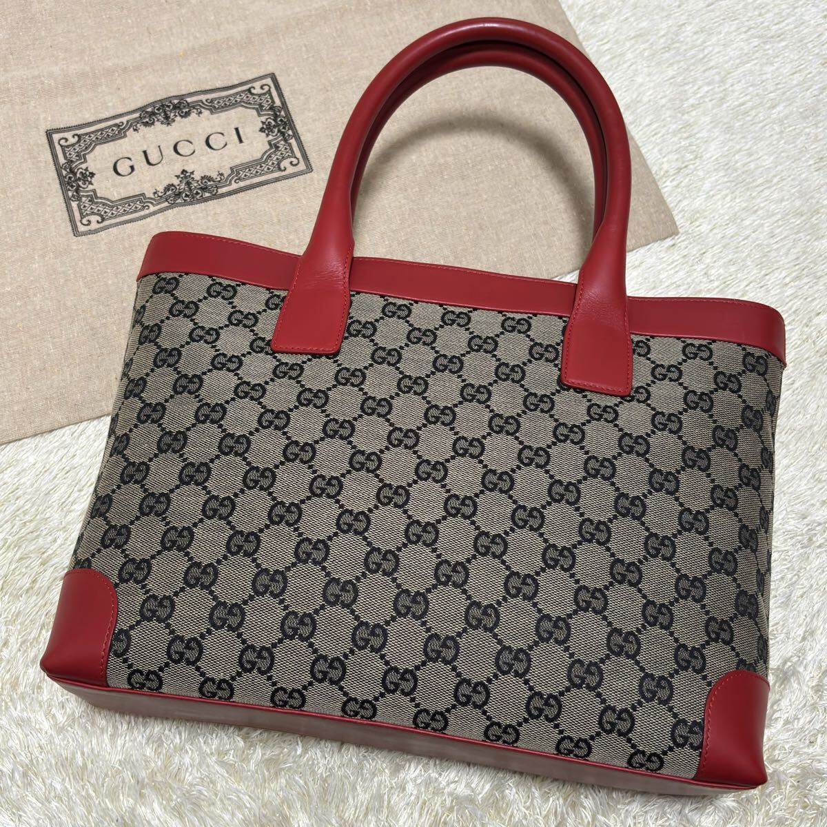 極美品 GUCCI グッチ GGキャンバス ハンドバッグ ショルダーバッグ 