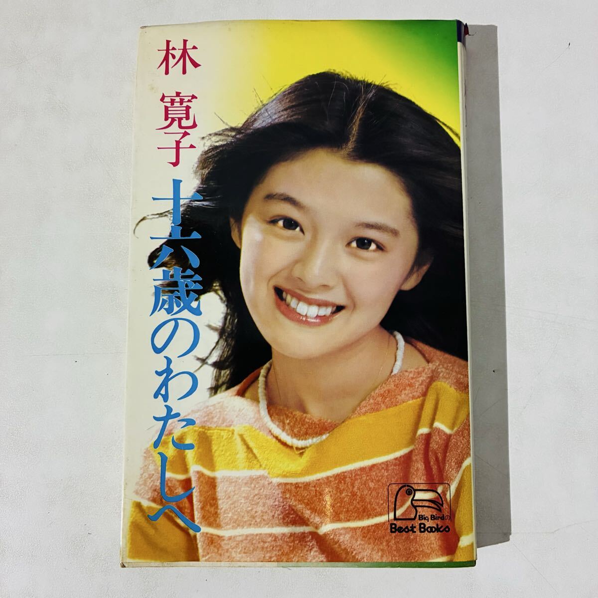 昭和レトロ/林寛子 グリコ プッチンプリン ポスター 当時物 初代CM