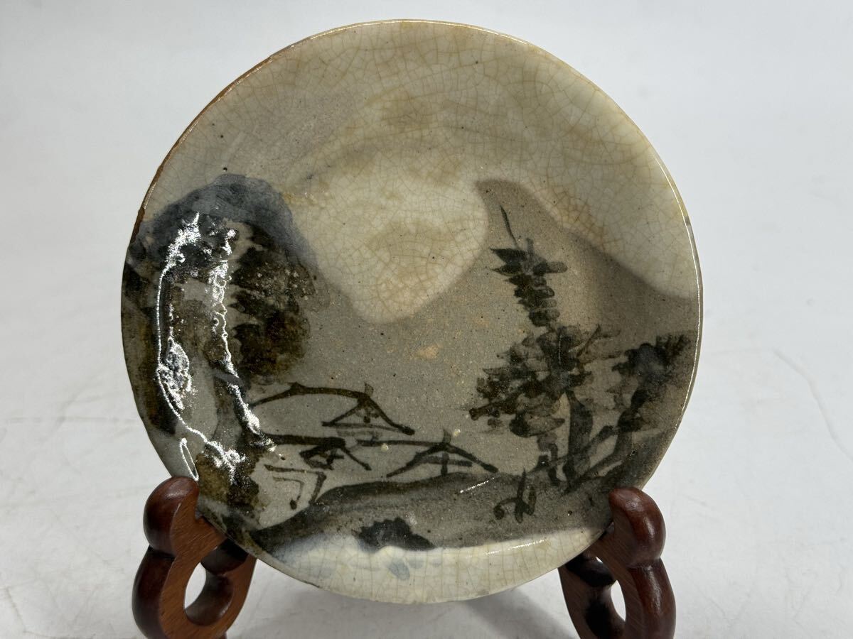 ◇『尾形乾山 秋草紋黒茶碗』◇検）尾形光琳 野々村仁清 俵屋宗達 本