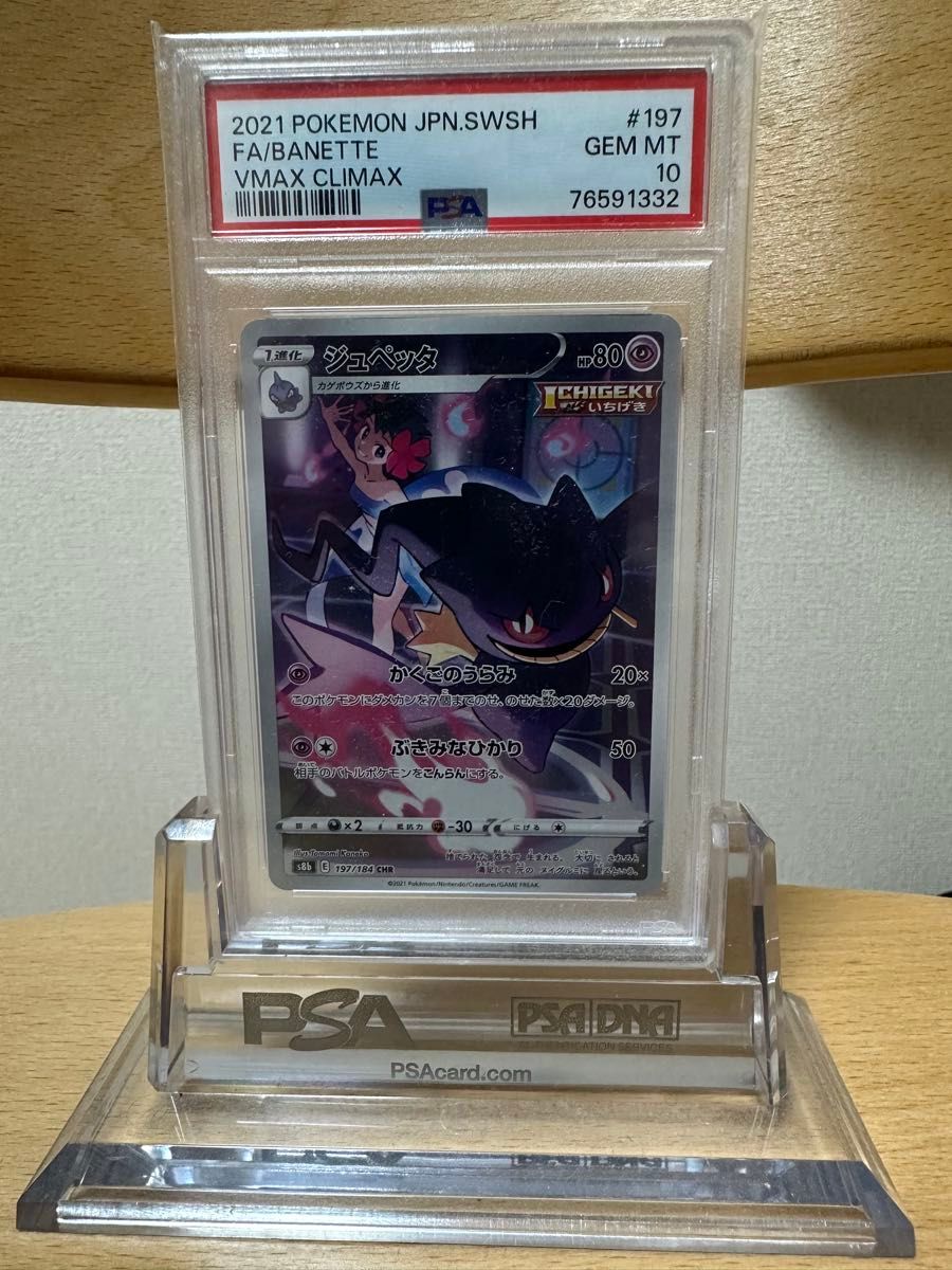 2542. ジュペッタ CHR PSA10 ポケモンカード VMAXクライマックス