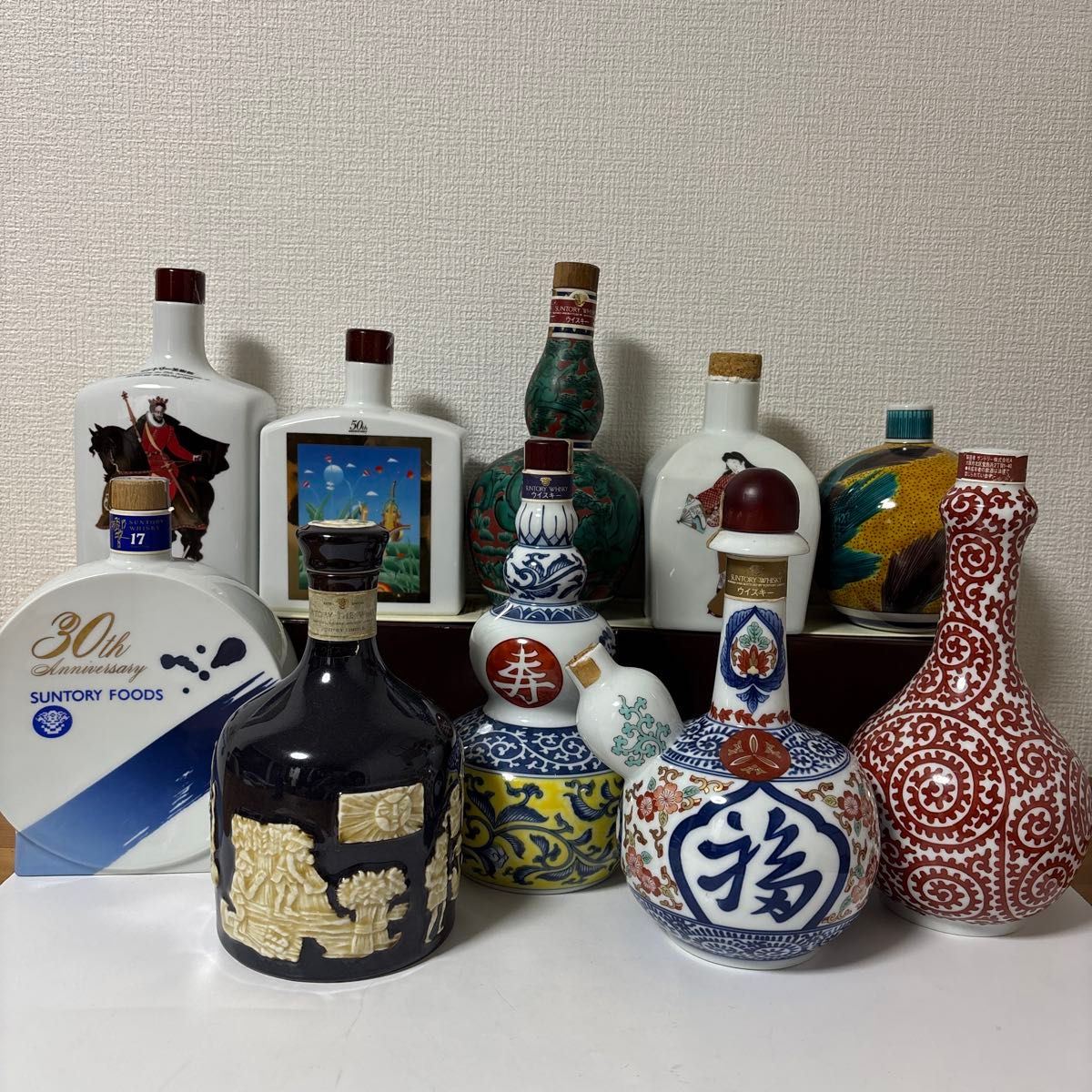 A1440-8/サントリー ザ ウイスキー リミテッド/有田焼 陶器ボトル/空瓶 飲料・酒 A1440-8/サントリー ザ ウイスキー リミテッド/有田焼 陶器