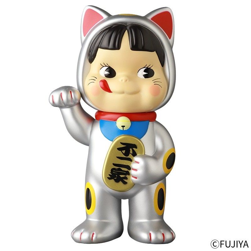 新品 ペコちゃん 不二家100周年ミルキー60周年ミニチュア ビスクドール 
