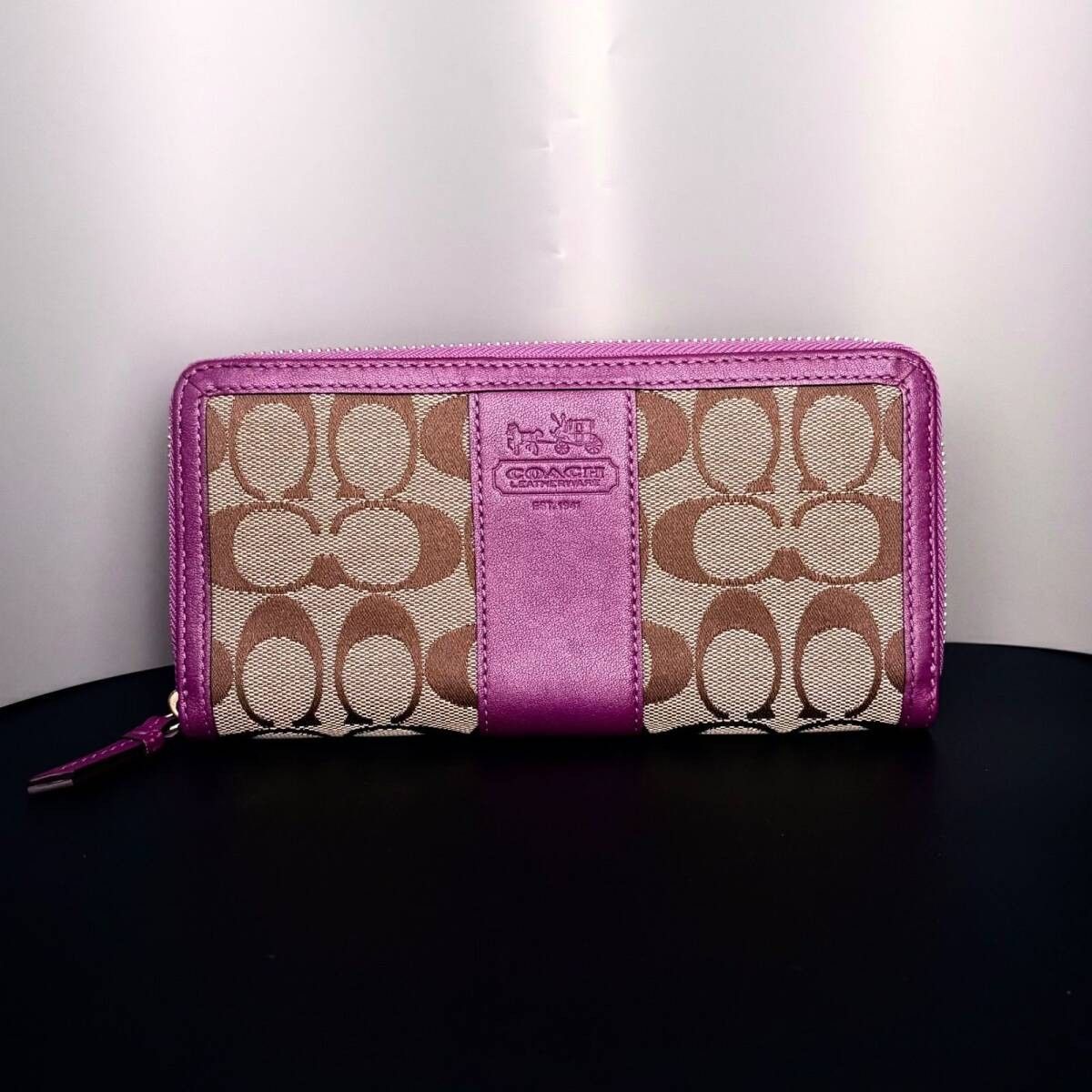 COACH 長財布 コーチ 財布 シグネチャー ロングジップウォレット