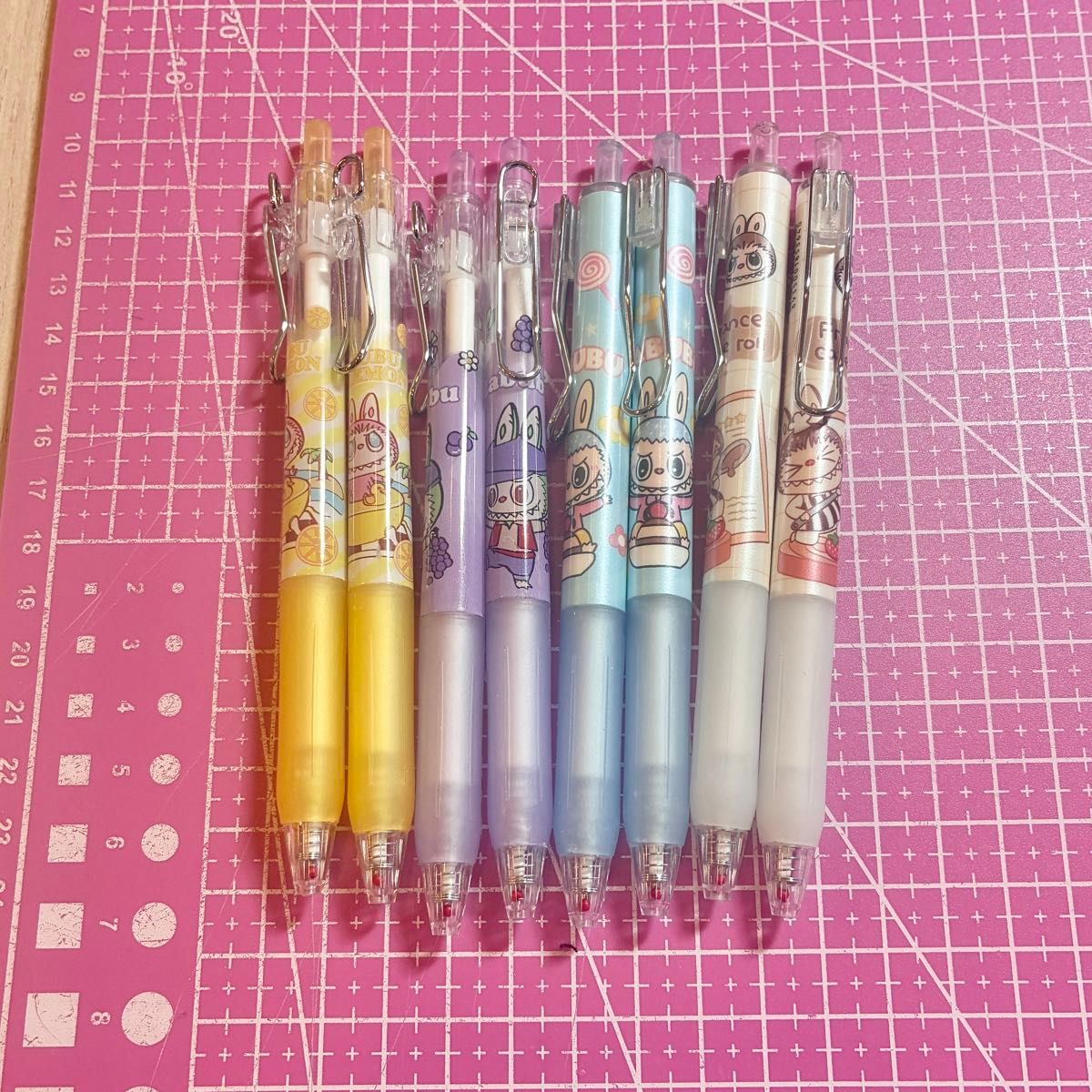 送料無料 ラブブ ボールペン 6本セット キャラクター 文房具 LABUBU