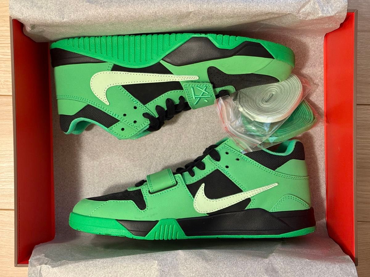 Travis Scott NIKE Jordan Jumpman Jack CJ1 T-Rexx Green Spark 27cm