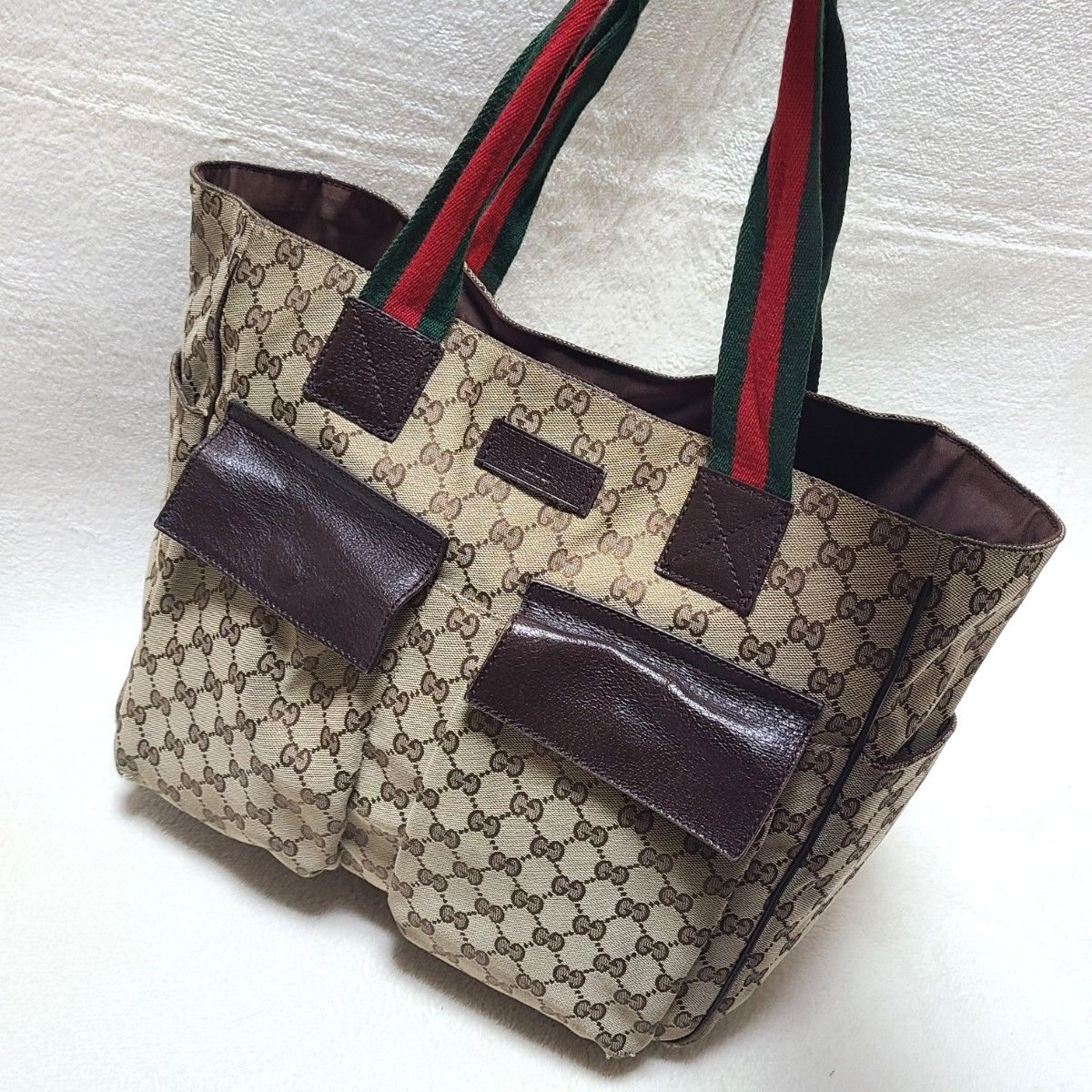 GUCCI グッチ トートバッグ ハンドバッグ GG オレンジ | Shop at 
