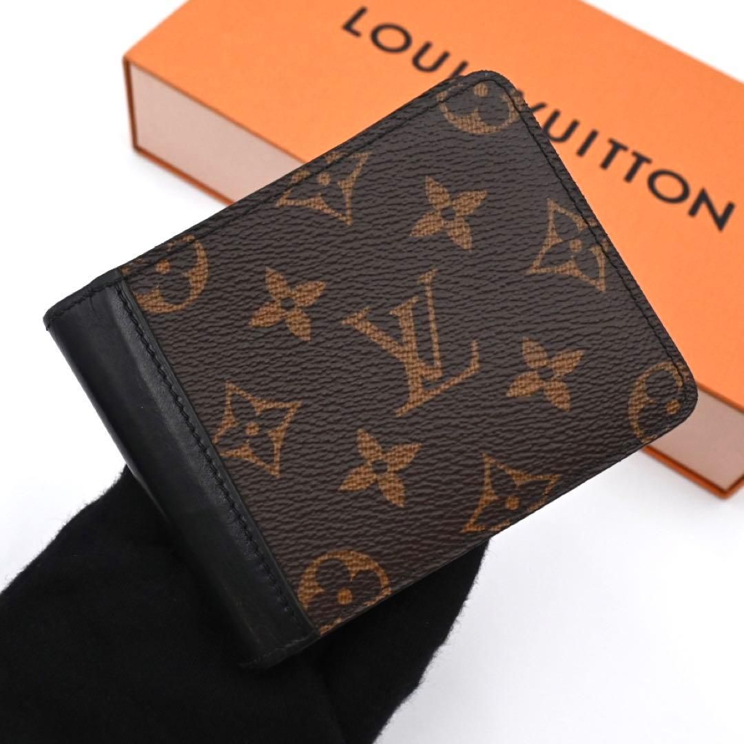 Louis Vitton エピ 黒 二つ折り財布 イニシャル無し ポルトフォイユ