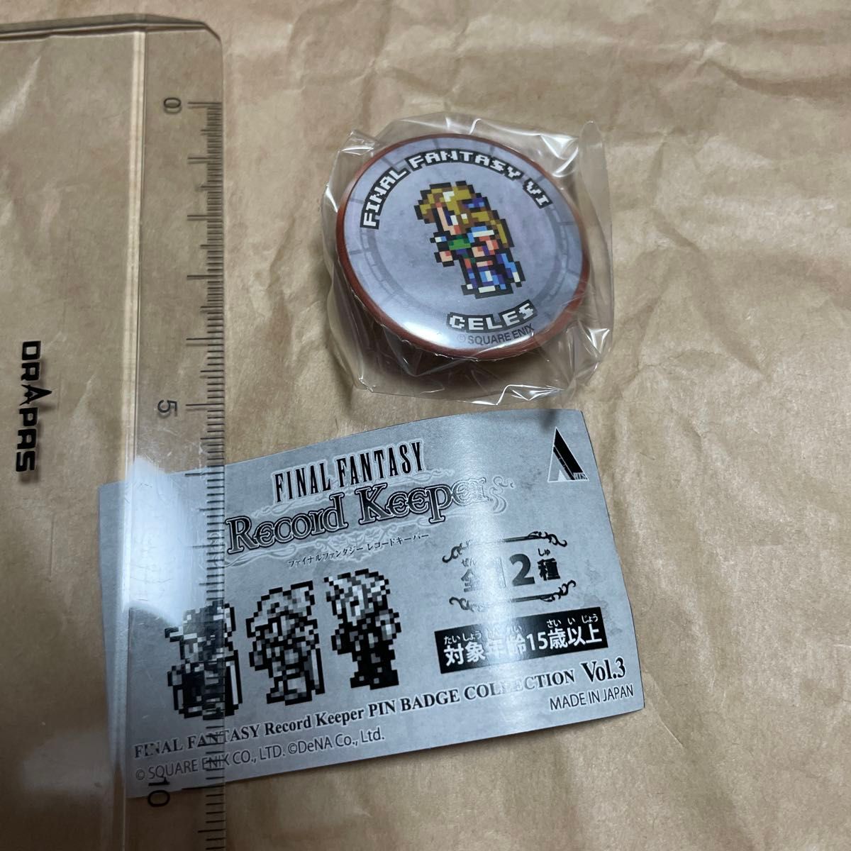 (激レア)ファイナルファンタジー レコードキーパー 缶バッジ セリス FF6 ff6 セリス