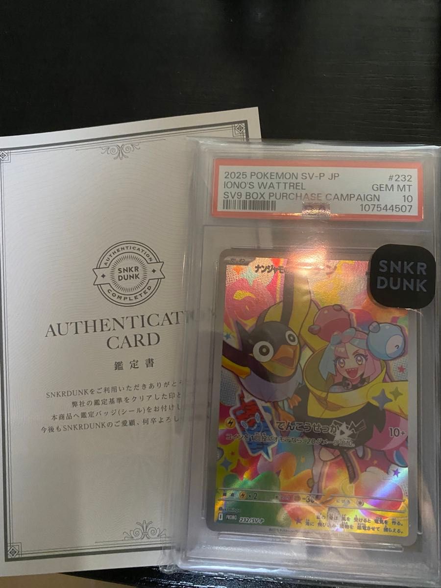2枚セット ナンジャモのカイデン PSA10 プロモ ポケモンカード SV-P