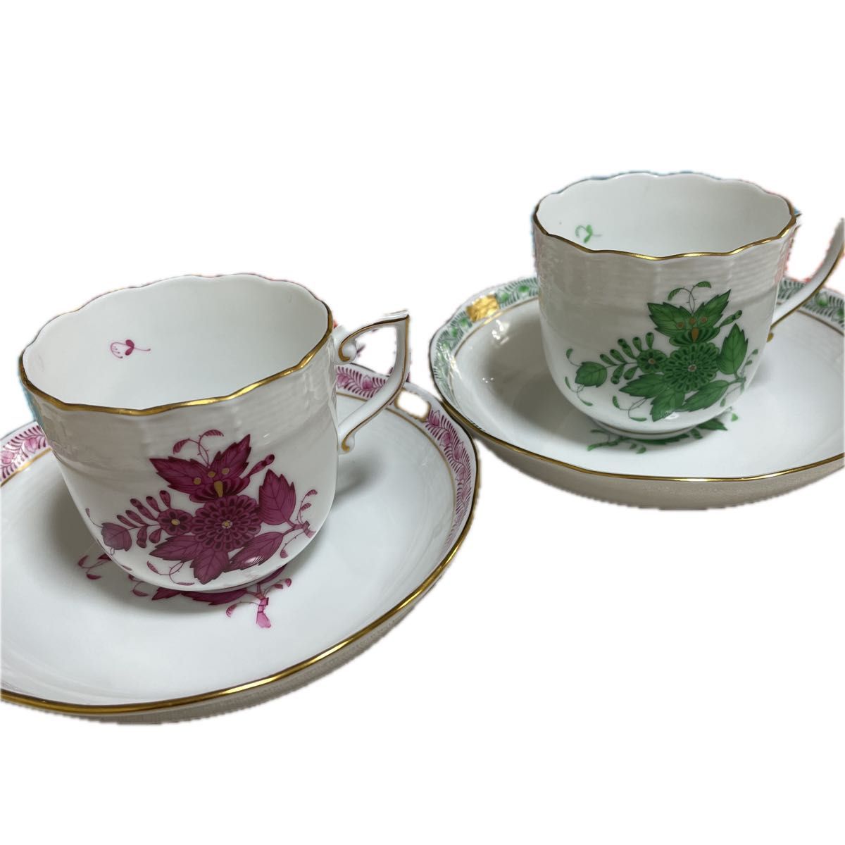 美品＊ヘレンド HEREND クロリス フルーツモチーフ カップ&ソーサー 6 