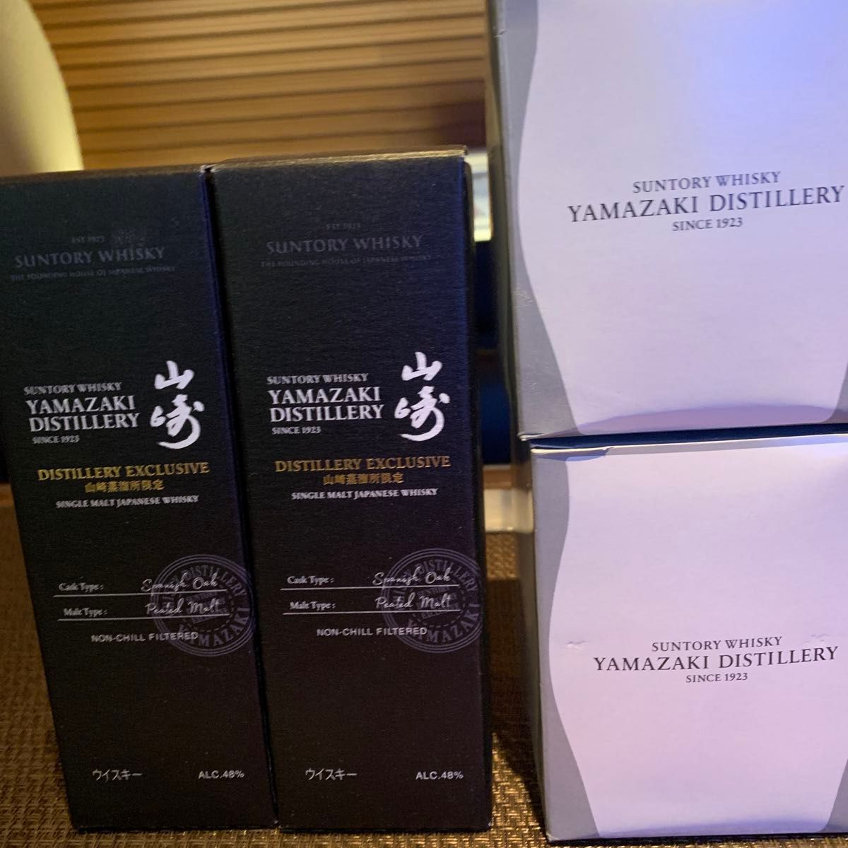 サントリー 山崎蒸溜所限定 シングルモルト ウイスキー 180ml 2本