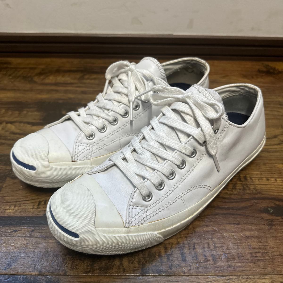 コンバース ジャックパーセル 白レザー 29センチ 新品 1B984 コンバース ジャックパーセル 白レザー 29センチ 新品 1B984 CONVERSE
