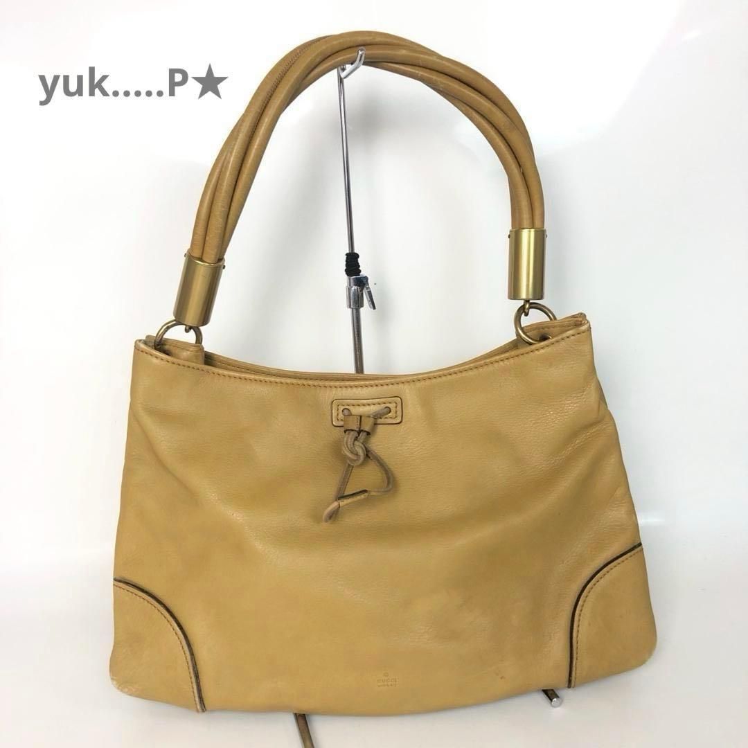 GUCCI グッチ GGキャンバス トートバッグ ハンドバッグ ベージュ