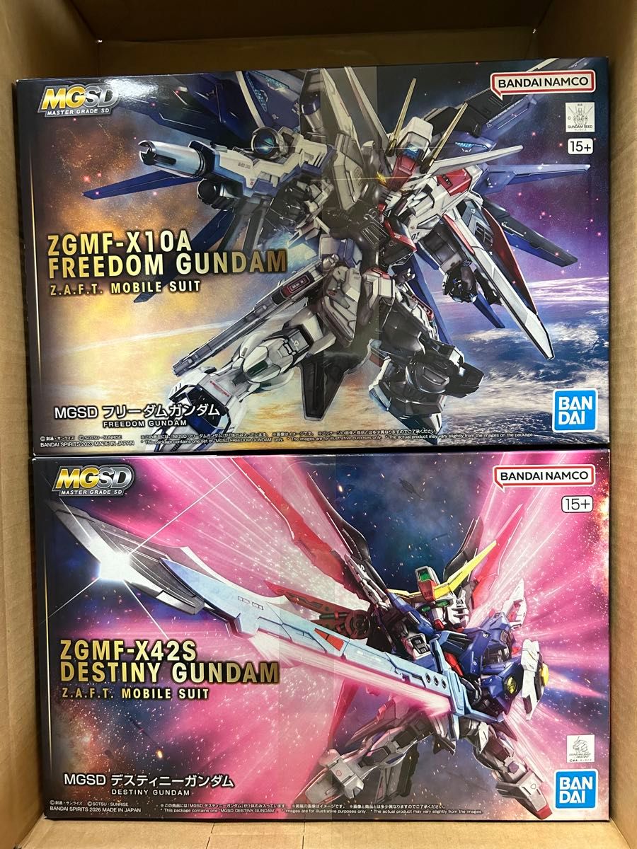 MGSD フリーダムガンダム デスティニーガンダム 2体セット 未組立