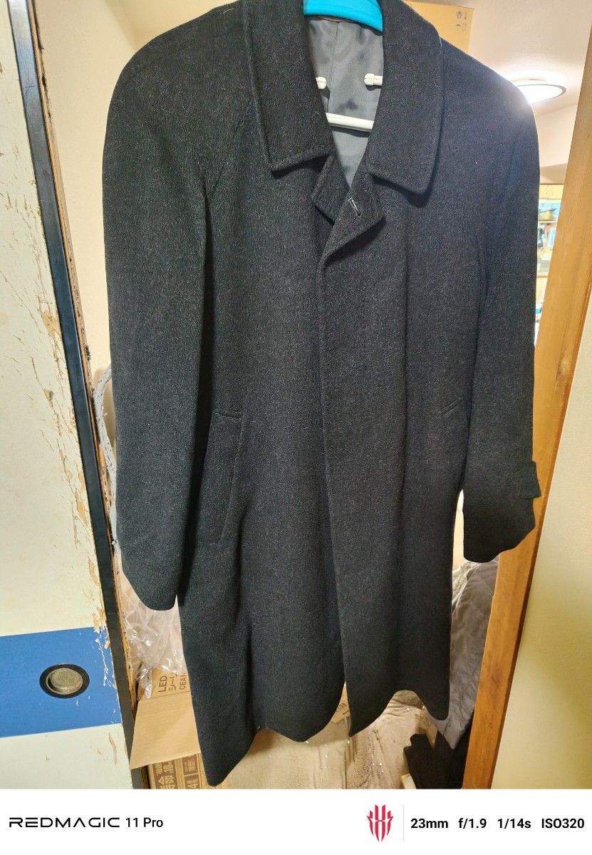 カシミヤ100%】PIACENZA ステンカラーコート 大きいサイズB6 美品