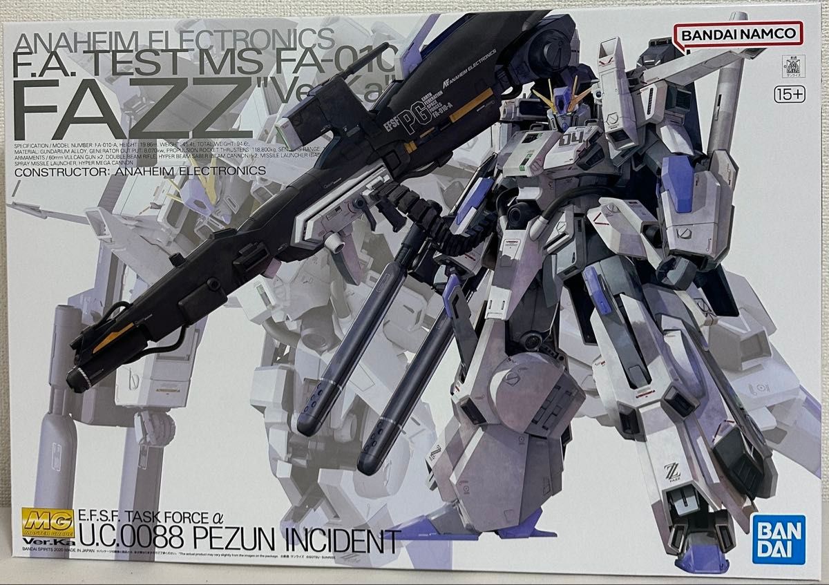 MG 1/100 FAZZ（ファッツ）Ver.Ka 新品未開封 ダンボール梱包発送