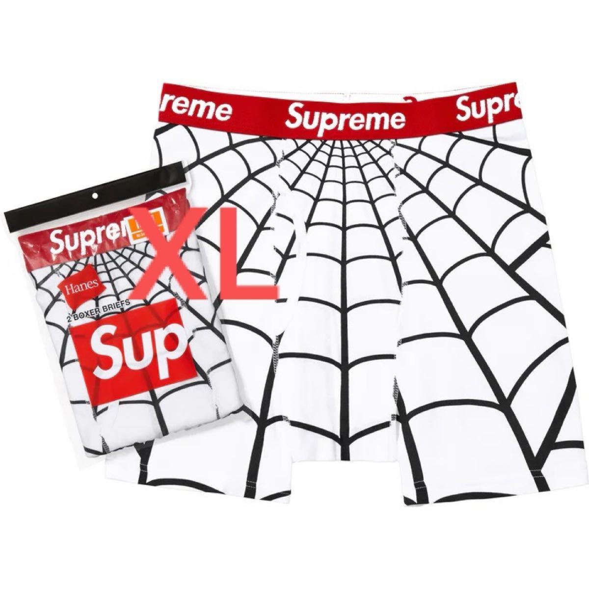 Supreme Hanes Spider-Man Sサイズ 2枚組 黒 BLACK スパイダーマン 黒