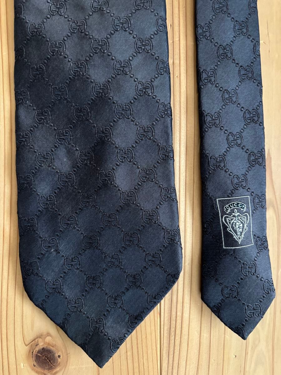 新品 GUCCI グッチ ネクタイ GG柄 ネイビー ブルー系 | Shop at