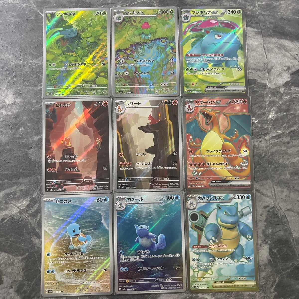ポケモンカード ヒトカゲ ゼニガメ フシギダネ フシギソウ カメール AR