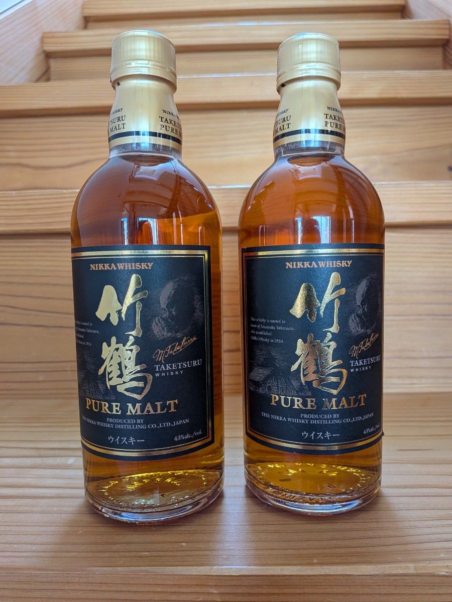 ニッカ ピュアモルト 特級 レッド/ブラック 2本セット 500ml 43% S387
