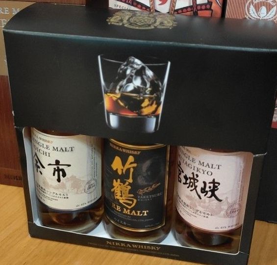 ウイスキー ニッカ 竹鶴 ミニボトル ミニチュア 3本セット