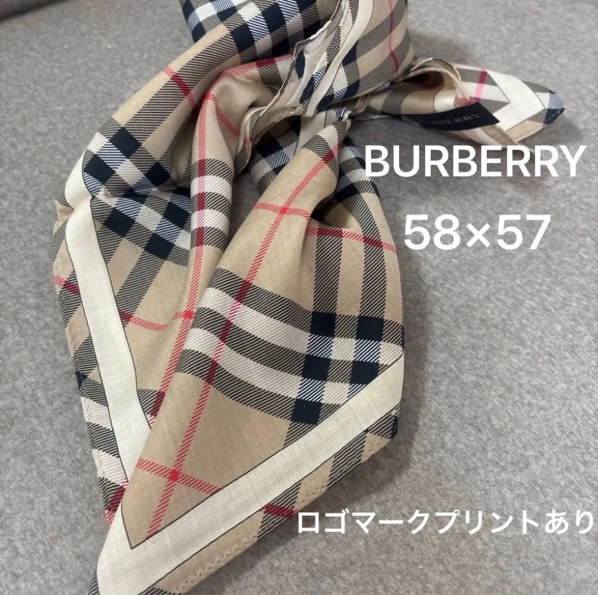 BURBERRY バーバリー 大判 ストール 膝掛け ノバチェック 刺繍 BURBERRY バーバリー◇大判ストール ◇ホース刺繍 ノバチェック 膝掛け