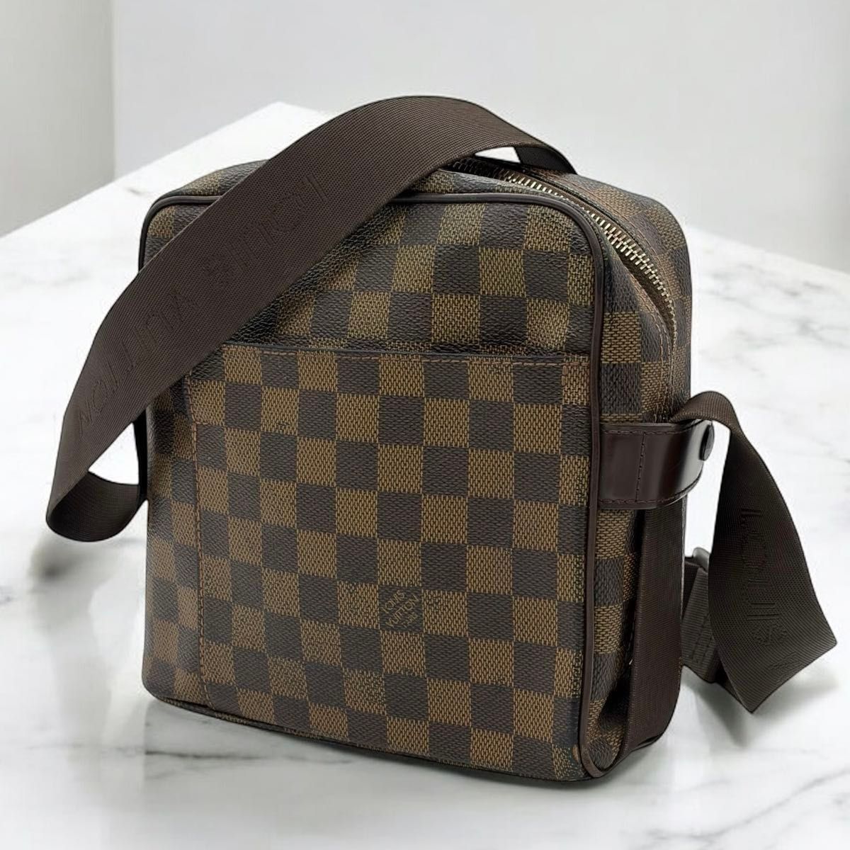 LOUIS VUITTON ジェロニモス ダミエ ブラウン ショルダーバッグ 美品 