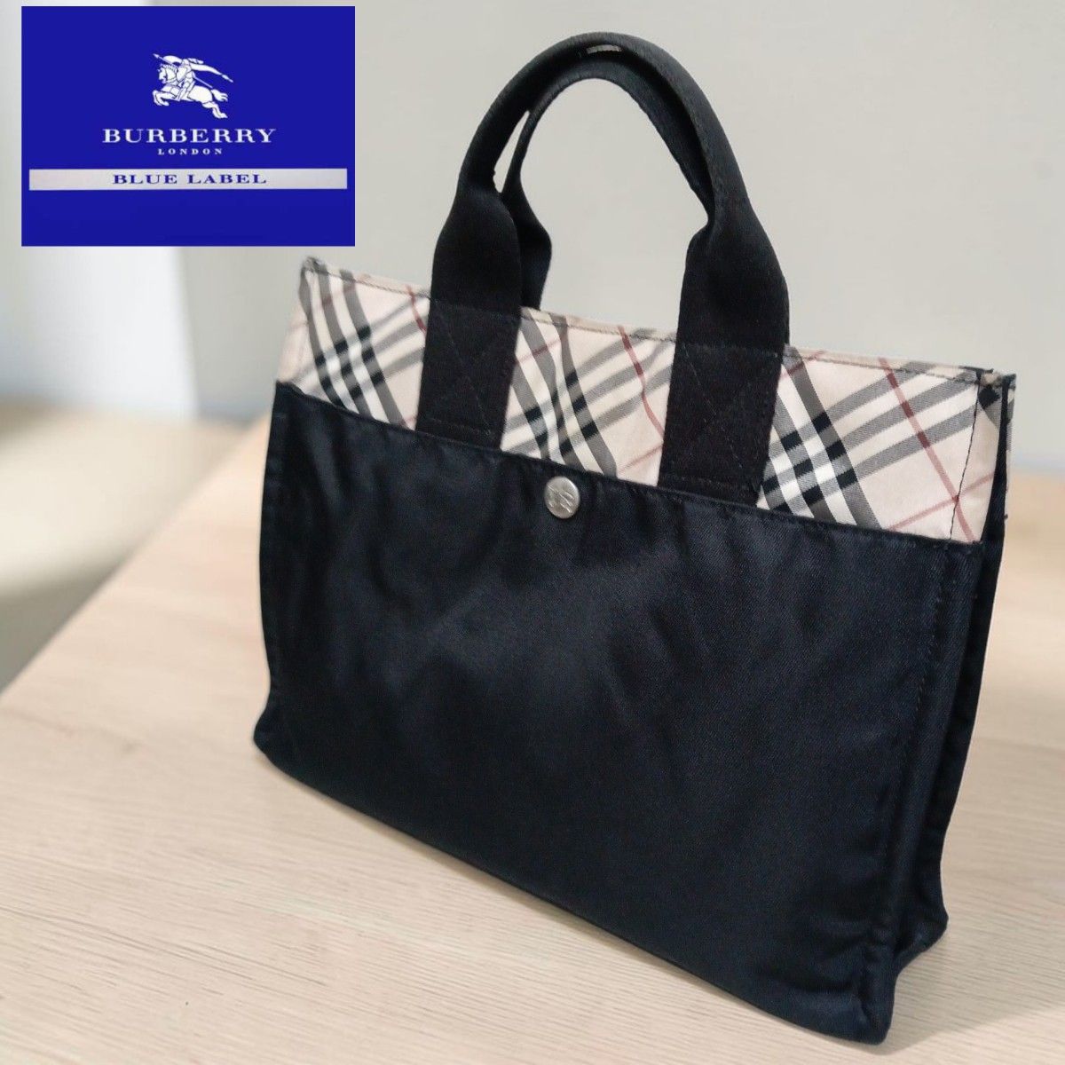 BURBERRY バーバリー ノバチェック トートバッグ レッド | Shop at