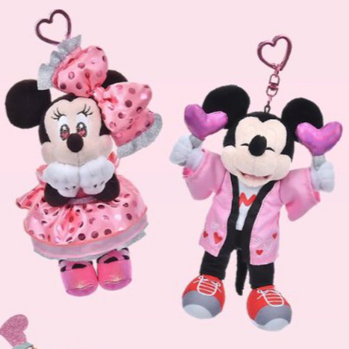 ミッキー ディズニーストア ぬいぐるみ キーチェーン ミニーの日