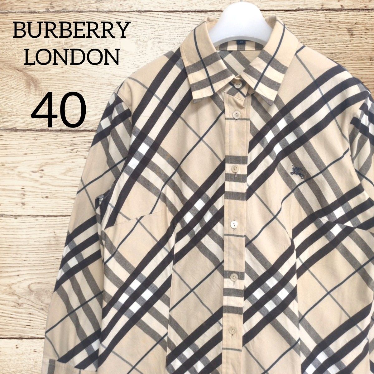 BURBERRY LONDON デニムジャケット ホースロゴ ノバチェック 薄手