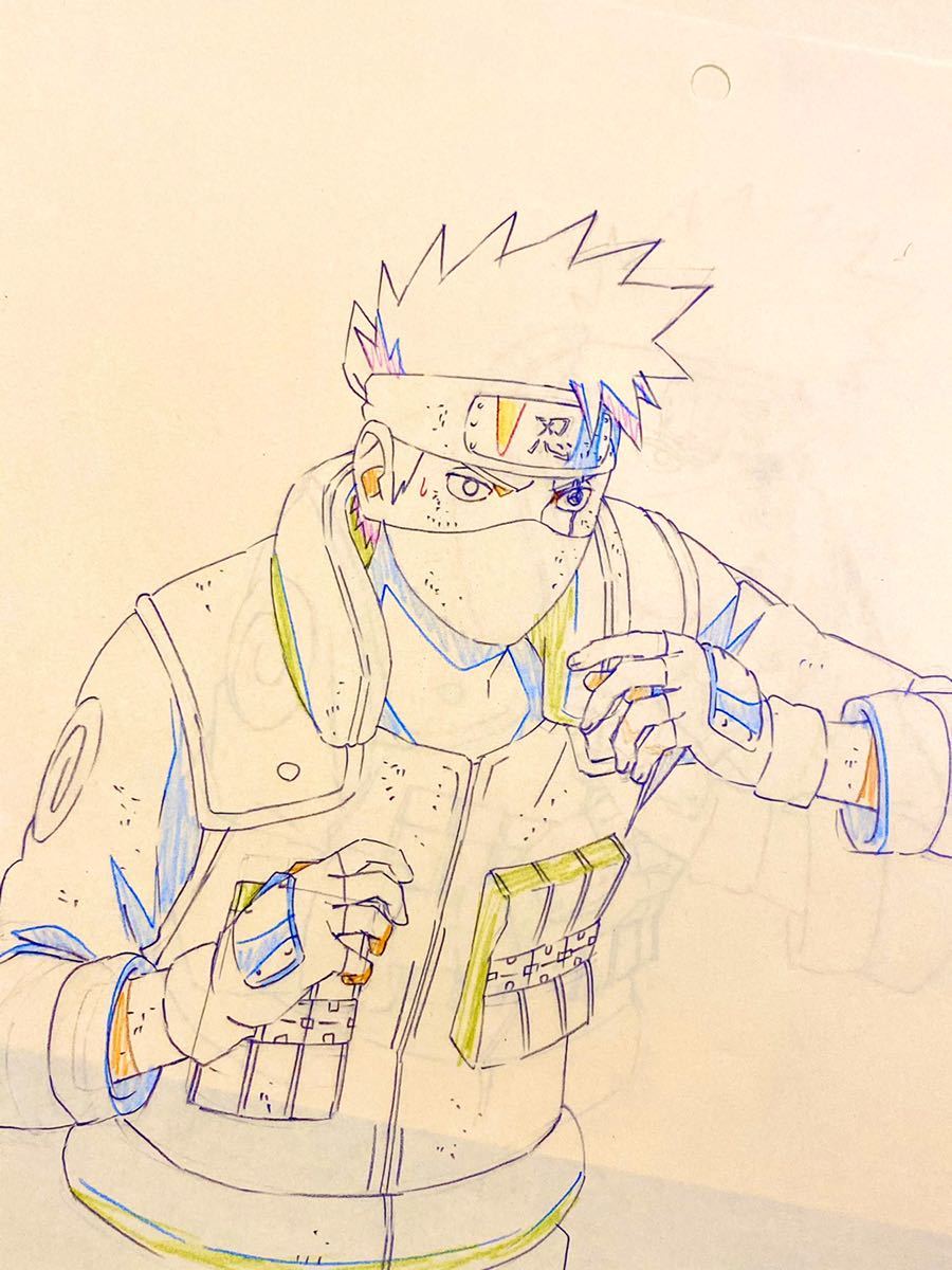 NARUTO ナルト☆岸本斉史☆レイアウト原図 修正 設定 直筆原画 動画