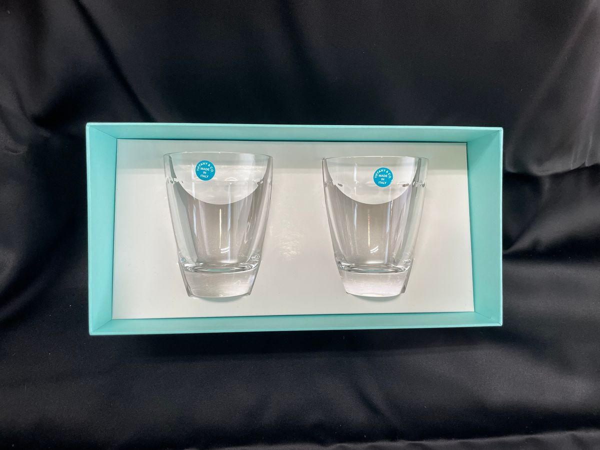 未使用TIFFANY＆Co. ティファニータンブラー ドイツ製 2点 クリア 