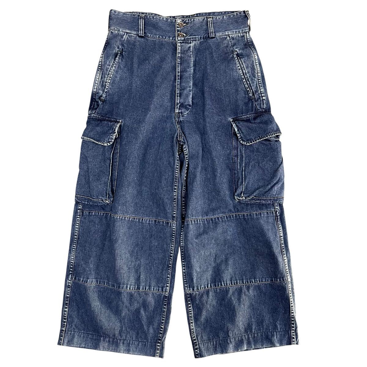 90s RRL 初期 3つ星タグ 名作 デニム カーゴパンツ 30 USA製 vintage