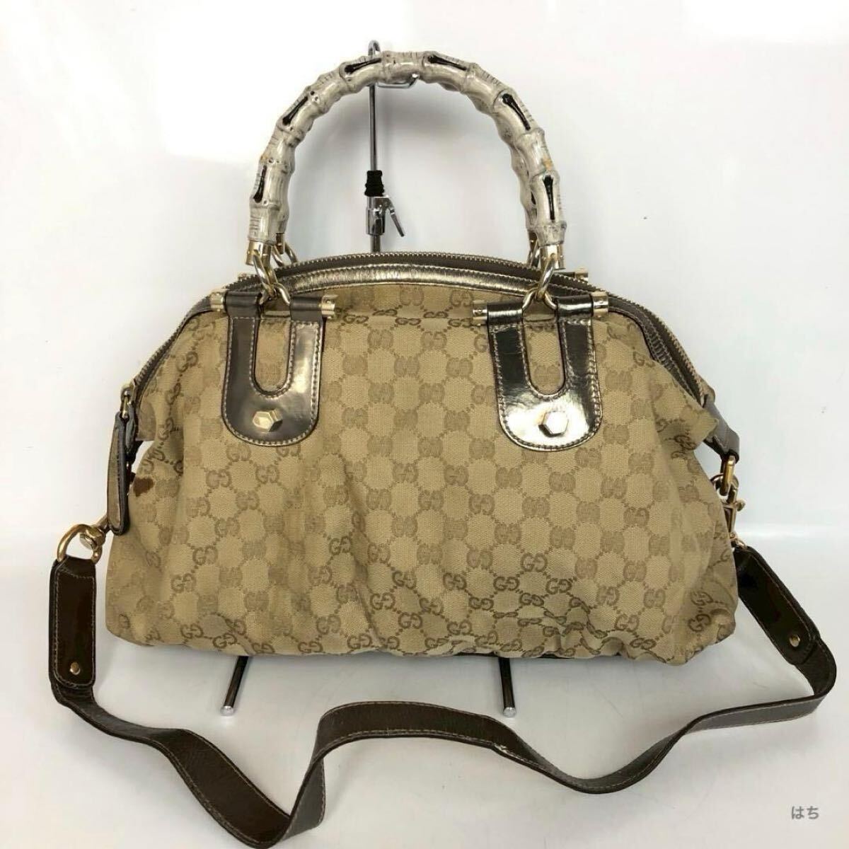 極美品】GUCCI 2wayハンドバッグ ショルダーバッグ 斜め掛け GG