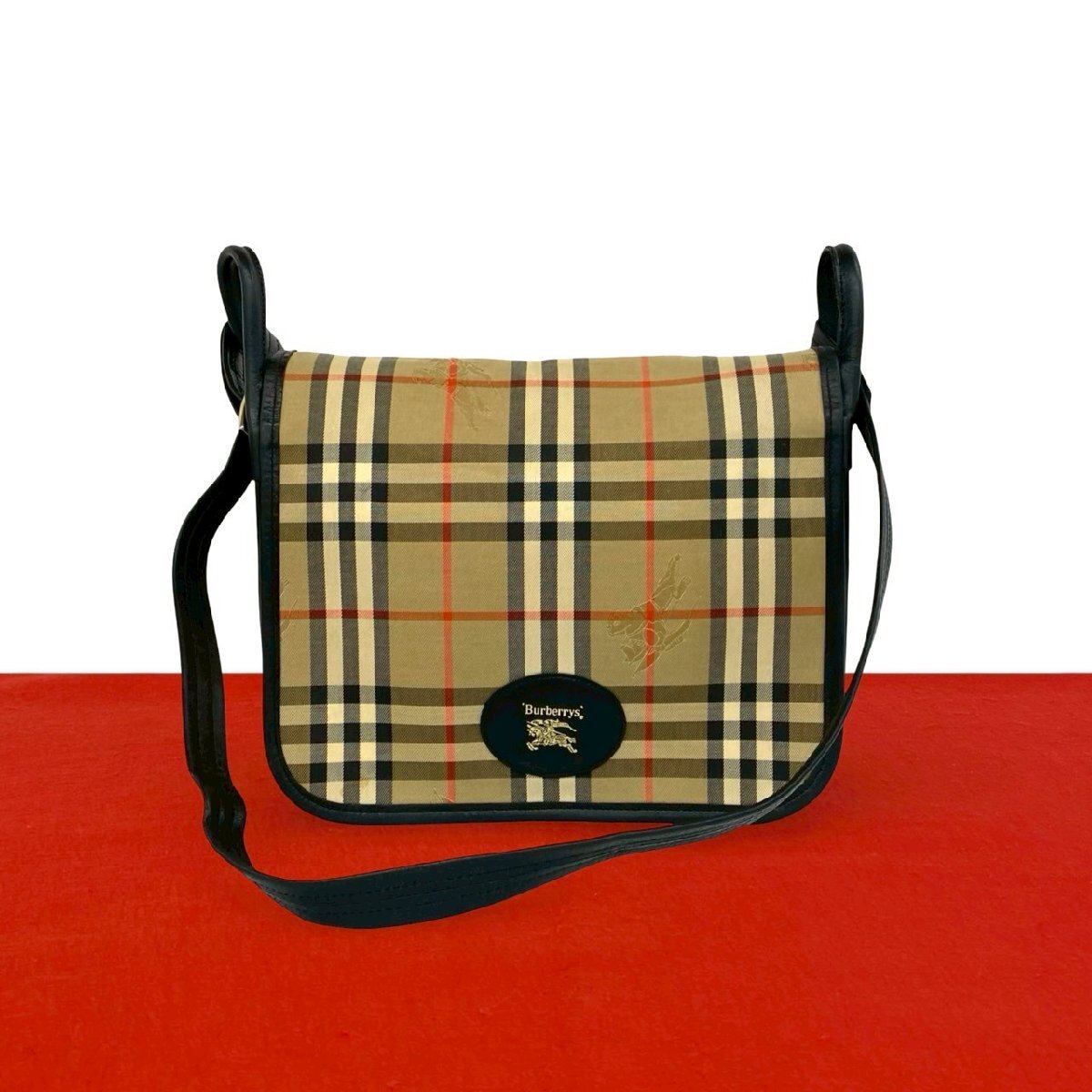⭐️極美品⭐️バーバリー 2way フラップ ハンドバッグ ショルダー 