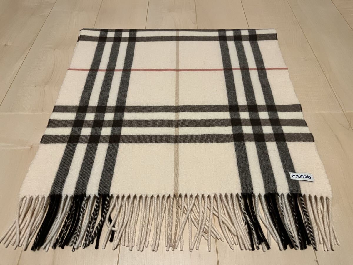 極美品‼︎Burberry（バーバリー ）カシミヤ100％ 大判マフラーモノグラム BURBERRY バーバリー マフラー カシミア100％ モノグラム 大判 送料