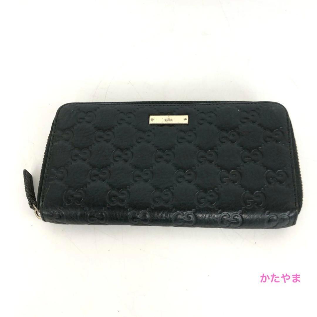 011 極美品 GUCCI グッチ インターロッキング 長財布 ラウンド