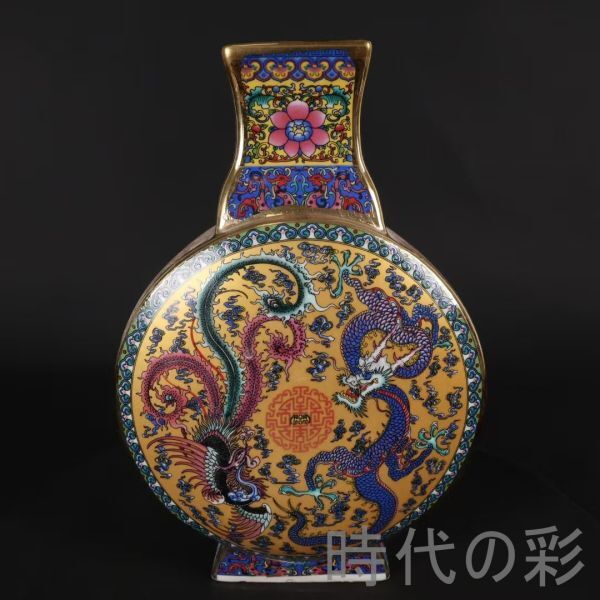 中国色絵花瓶花生花入陶磁粉彩壺中国美術唐物時代物中国古美術古陶磁