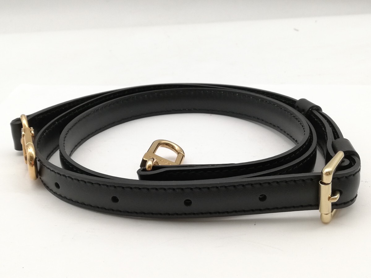 美品 LOUIS VUITTON ネームタグ ポワニエ エピ ノワール レザー ルイ