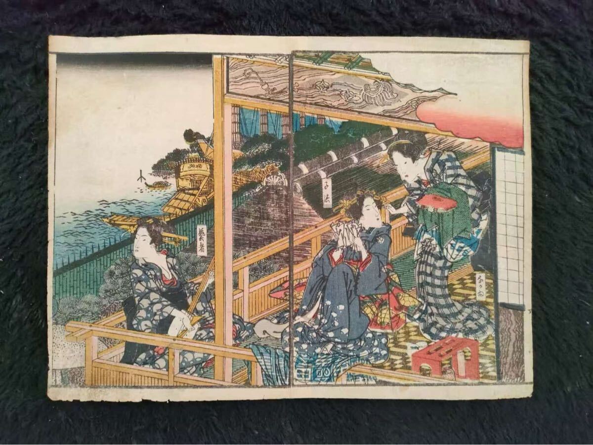 春画 巻物 春画巻物12画箱入り工芸画 [B29207] 春画巻物12画箱入り工芸