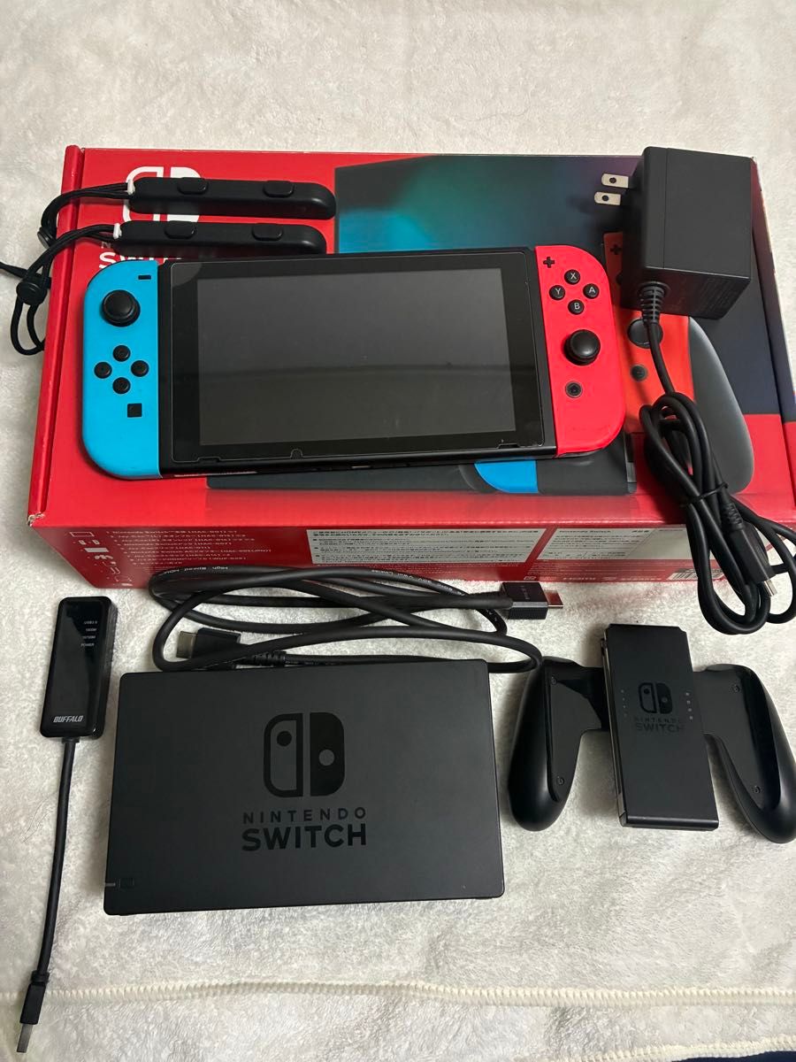 Nintendo Switch Joy-Con ネオンブルー/ネオンレッド 本体セット 箱
