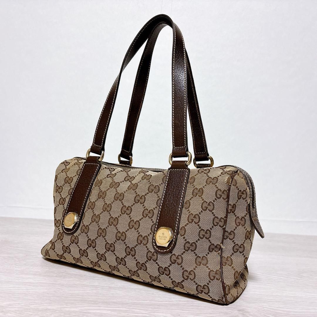 GUCCI ミニボストン ハンドバッグ キャンバス | Shop at JDirectItems