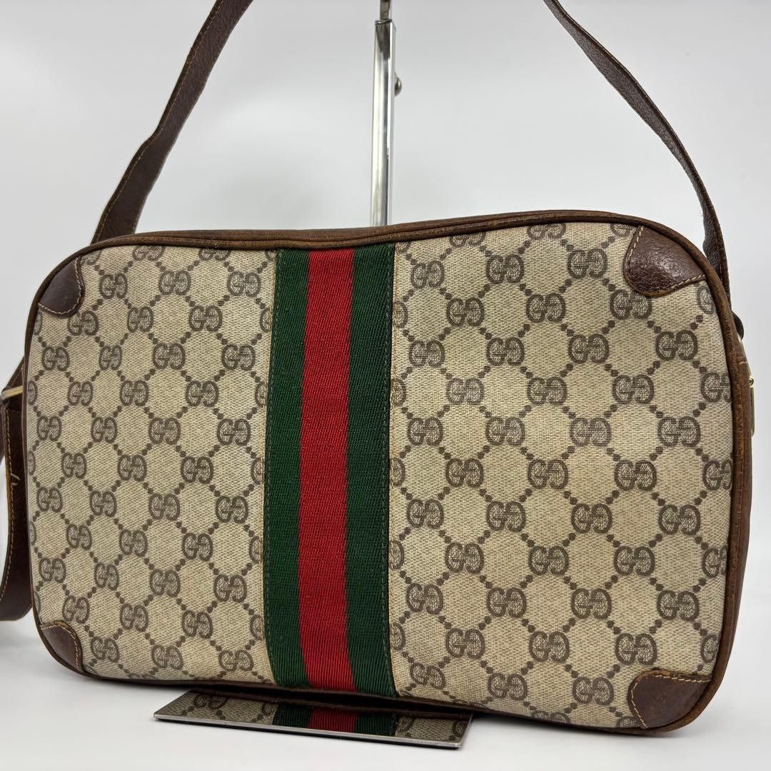 超美品】GUCCI オールドグッチGG柄PVCショルダーバッグ | Shop at