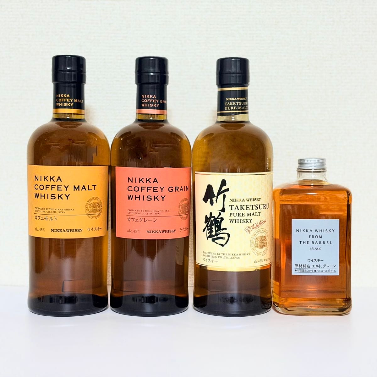 飲料・酒 竹鶴ピュアモルト旧ラベル&フロム・ザ・バレルのセット