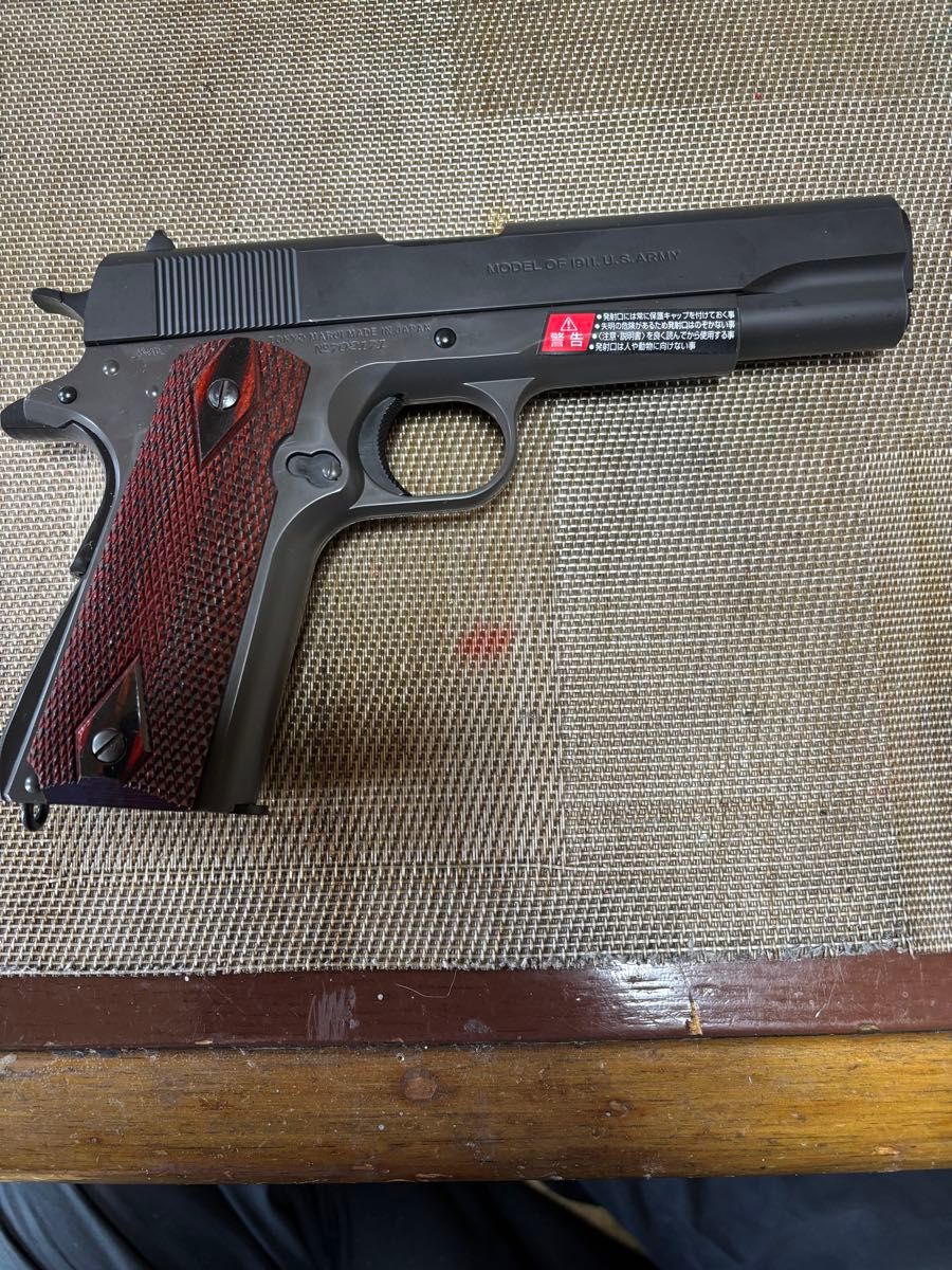 東京マルイ M1911A1 ガバメント ガスブロ 箱説付 予備マグ＆木製
