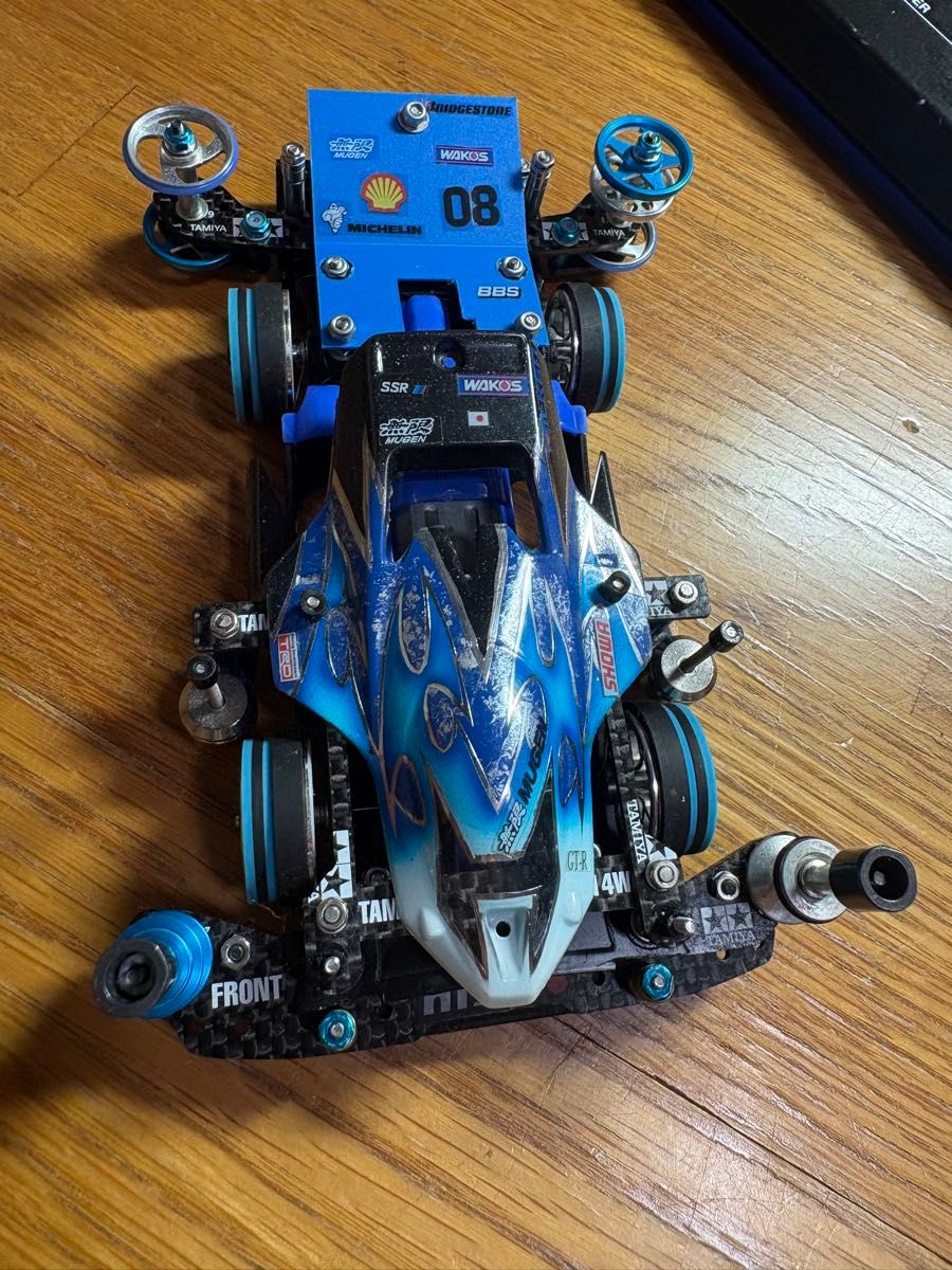 タミヤ ミニ四駆 引退セット ポータブルピット付き 本体3台 パーツ