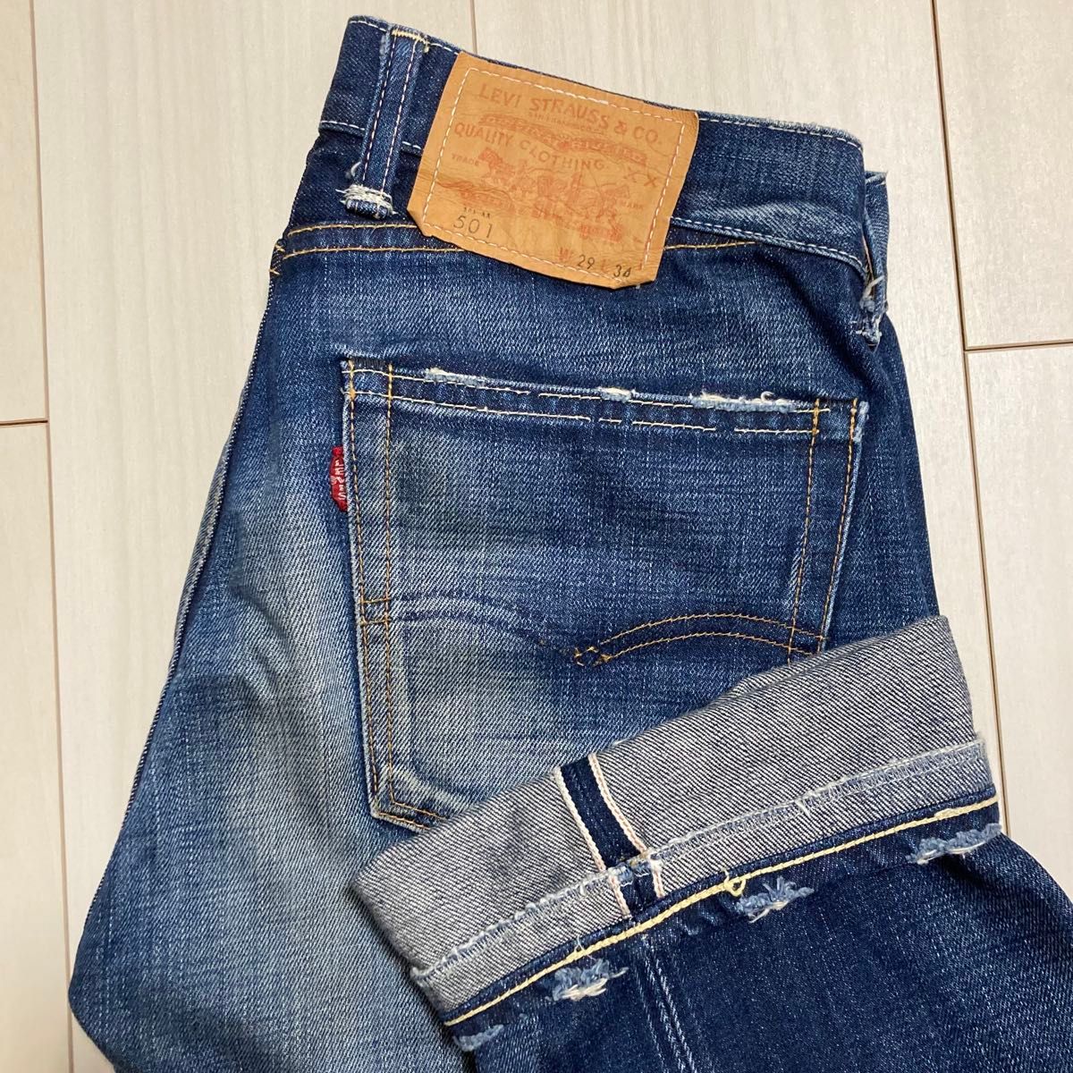 039 リーバイス 66501 501XX W34 ビッグE 赤耳 日本製 Levi